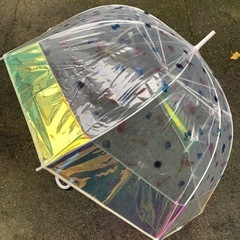 雨傘 ドーム型　wpc. 花柄 オーロラ