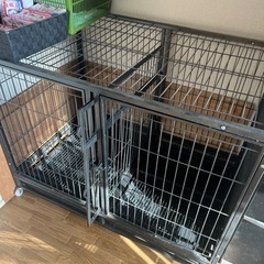 最終値下げ　大型犬ペットケージ 頑丈犬用ゲージ キャスター屋根付き 手入れ楽 トイレトレー付-iPhone13プロ256ギガ