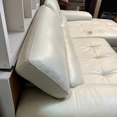 【ジモティー限定 89980円→70000円】ACTUS 総革 カウチソファ アクタス モダン ヘッドリクライニング