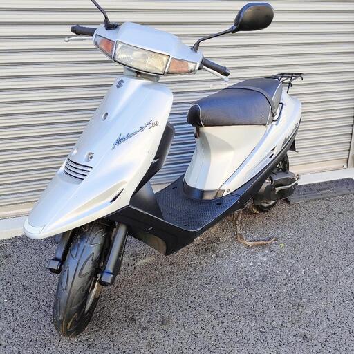 2414.通勤快速♪　アドレスv100 バッテリー、シート新品　千葉県柏市　即日配送、自走引き取りも可能