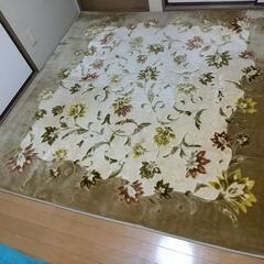 絨毯、カーペット(汚れシミ有)二畳サイズ
