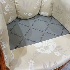 イタリア製｜ロココ調｜クラシック｜シングルソファ｜1人掛ソファ