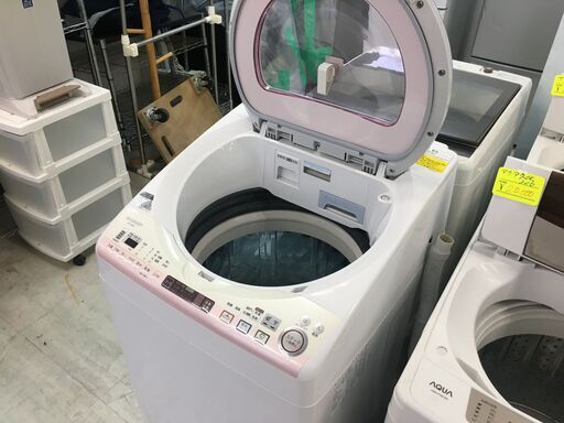 洗濯機の分解クリーニング行っています！配送設置込み　シャープ8.0K洗濯乾燥機　インバーター　2017年製　分解クリーニング済み！！