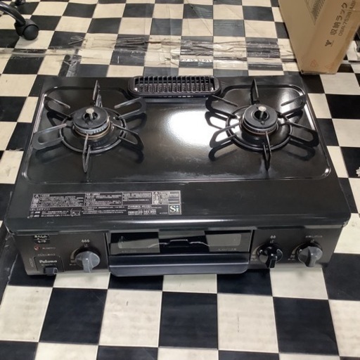 【リサイクルサービス八光】2020年製　パロマ ガスコンロ　LPガス 左強火　IC-S37K-L