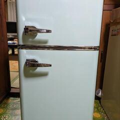 レトロ 冷蔵庫 アイリスオーヤマ PRR-082D-LG 81L