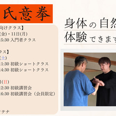 12月8日(金)～11日(月) 中国武術 韓氏意拳 参加者募集中