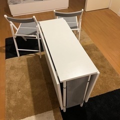 IKEA KALLHALL折りたたみテーブル & FRÖSVIフロースヴィチェア