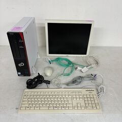 【FUJITSU】 富士通 デスクトップパソコン モニター付き ...