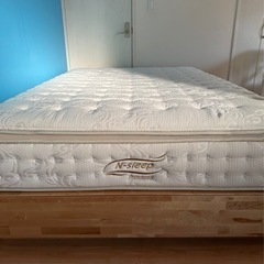 再値下げ！(ダブル) Nスリーププレミアム マットレス+フレームセット売り