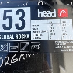 head スノーボード板