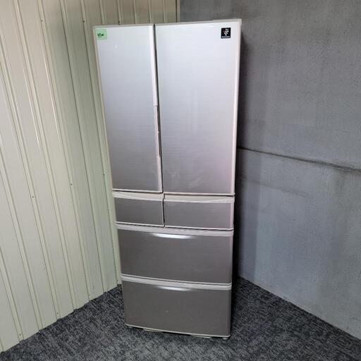 ‍♂️売約済み❌4700‼️配送設置は無料‼️プラズマクラスター搭載✨SHARP 430L 6ドア 冷蔵庫 自動製氷付き