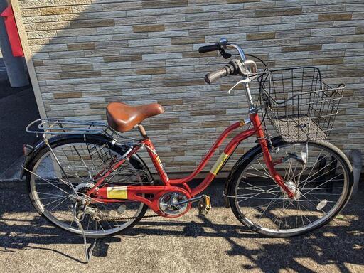 中古自転車 6段変速 26インチ LEDオートライト 軽整備済み 防犯登録対応 町田市 相模原市 SO159