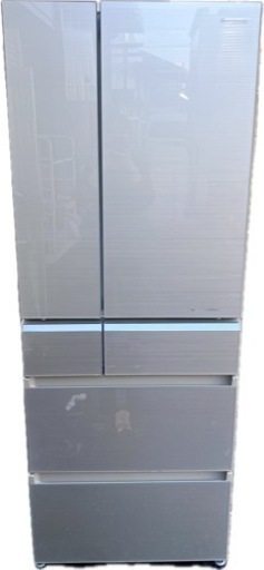 ●6ドア冷蔵庫 Panasonic / NR-F502PV-N / 501L 2016年製 / 自動製氷機能つき