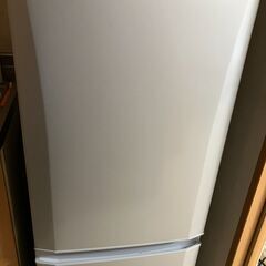 三菱　2ドア冷蔵庫　（146L・右開き）　シャイニーシルバー