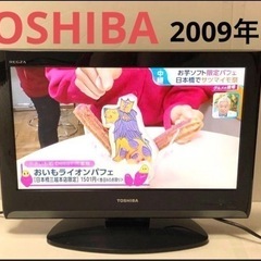 東芝　薄型テレビ　レグザ（REGZA）19A8000 2009年製
