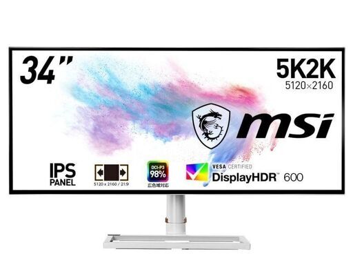 [ MSI Prestige PS341WU 5K Monitor ] MSI Prestige PS341WU 5Kモニタ