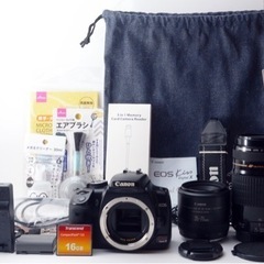 ★Canon EOS kiss X★練習に最適●スマホ転送●Wズームレンズ  1ヶ月動作補償あり！ 安心のゆうパック代引き発送！ 送料、代引き手数料無料！