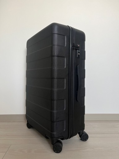 MUJI 無印良品 ストッパー付きハードキャリー63L（ブラック）