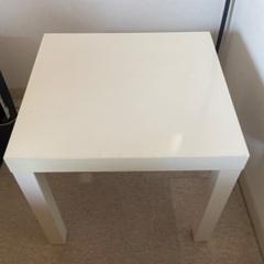 【終了】正方形テーブル　ホワイト　55cm角