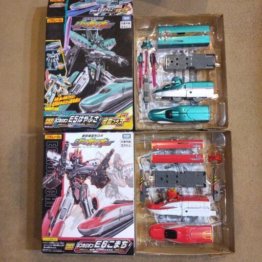 廃盤レア貴重 シンカリオンE5はやぶさ可動プラス&E6こまち リンク合体可能