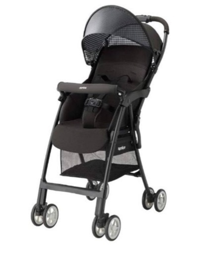 お値下げ Aprica 【2度使用】軽量ベビーカー 荷物入れ付き