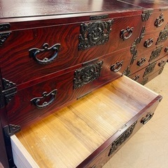 売約済》【45万】美品 岩谷堂箪笥 チェスト 欅材 ケヤキ材 整理箪笥 漆 