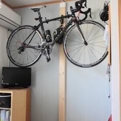 自転車 壁掛け DIY