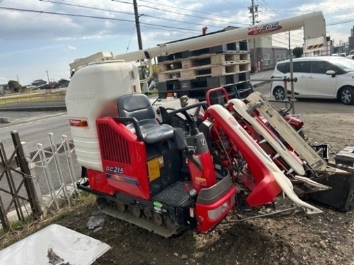 YANMAR ヤンマー コンバイン GC215G グレンタンク デバイダ 2条刈 アワー少ない245時間！