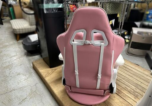 ゲーミングチェア 座椅子 SPEEDY リクライニング ピンク ゲーム用 3Dアームレスト イス テレワーク 回転 PUレザー  札幌市白石区 白石店