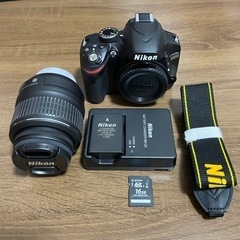 【ネット決済】【美品】Nikon  一眼レフ　D3200