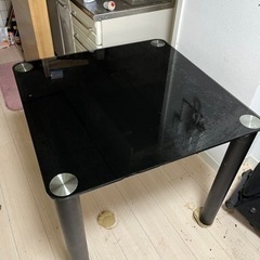 ガラスダイニングテーブル　幅90