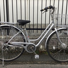 27インチ 外装6段変速 ledオートライト付き グレー