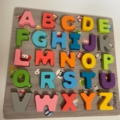 アルファベット 木製 パズル 知育玩具 おもちゃ