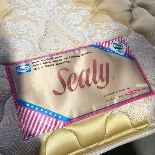 希少 レトロ アンティーク ダブルベッド SEALY フランスベッド 日本製 142×205cm