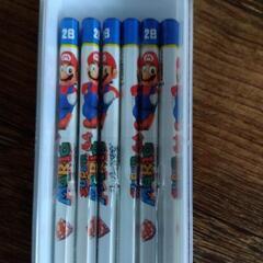 スーパーマリオ　鉛筆6本