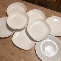 ［無料］白いお皿（山崎パン祭り）8枚　未使用品