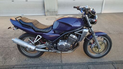 カワサキ　バリオスⅠ　２５０CC　現状　４発　メタリックパープルラメラメ　レストア車　カスタム有り　26920㎞　旧車