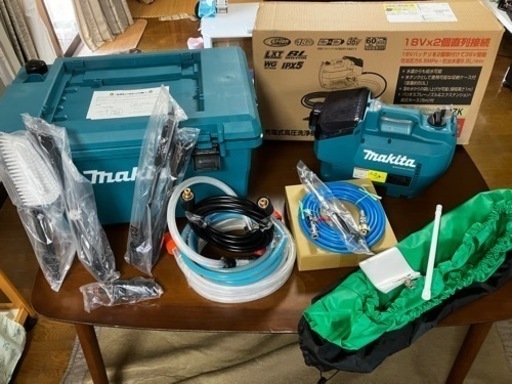 エアコン洗浄セット▶︎マキタポータブル高圧洗浄機\u0026洗浄ガンノズル\u0026エアコン洗浄カバー　セット