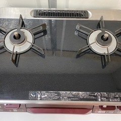 I673 🌈 ジモティー限定価格！ 上位モデル！ Rinnai 都市ガステーブル ★ 水無し両面焼きグリル ! ⭐ クリーニング済