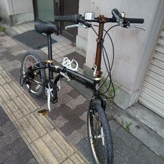 Cadillac[キャディラック]ダホンOME 20吋折り畳み自転車 アルミ/7speed/ブラックXゴールド