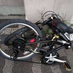 Cadillac[キャディラック]ダホンOME 20吋折り畳み自転車 アルミ/7speed/ブラックXゴールド