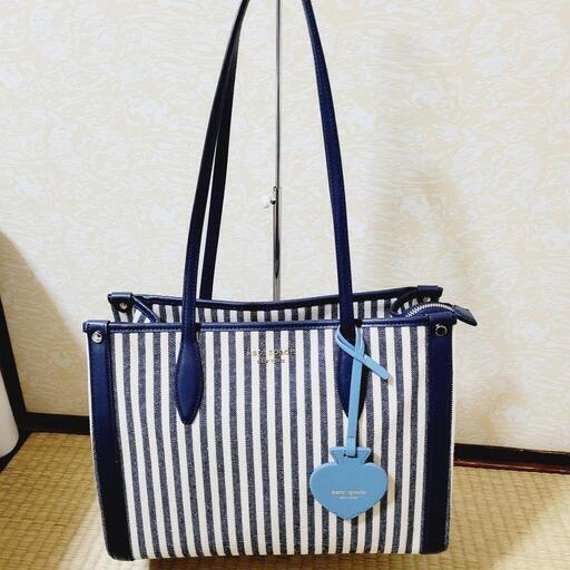 sale！【kate spade】ストライプトートバッグ【1回使用】