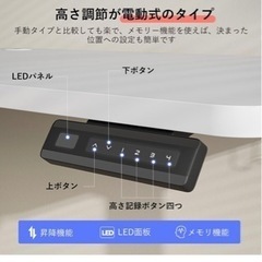 Sunon 電動昇降デスク（幅100cmX奥行60cm） 組み立て簡単（8分で完了