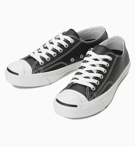 新品　CONVERSE　ジャックパーセル レザー　ブラック 黒　コンバース