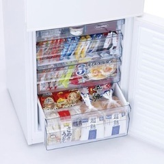 ツインバード 2ドア冷凍冷蔵庫 KHR-FJ15W　内容量：146リットル