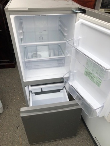 福岡市内配送設置無料　2021年式　冷蔵庫 ブラッシュシルバー AQR-13M-S [2ドア /右開きタイプ /126L]