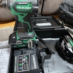HIKOKI インパクトWH18DE 2LC バッテリーx2 充電器付属
