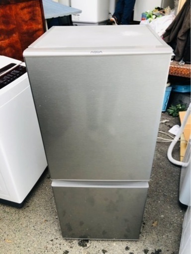 北九州市内配送無料　保証付き　2020年式　AQR-13J-S 冷蔵庫 ブラッシュシルバー [2ドア /右開きタイプ /126L]