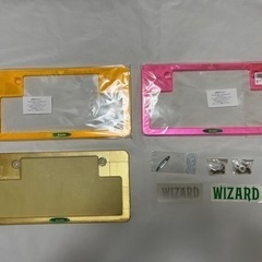 当時物　wizard ウィザード　ナンバーカバーとフレーム…