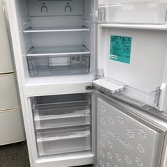 福岡市内配送無料　2022年式　冷蔵庫 Global Series ホワイト JR-NF148B-W [2ドア /右開きタイプ /148L] [冷凍室 54L] 